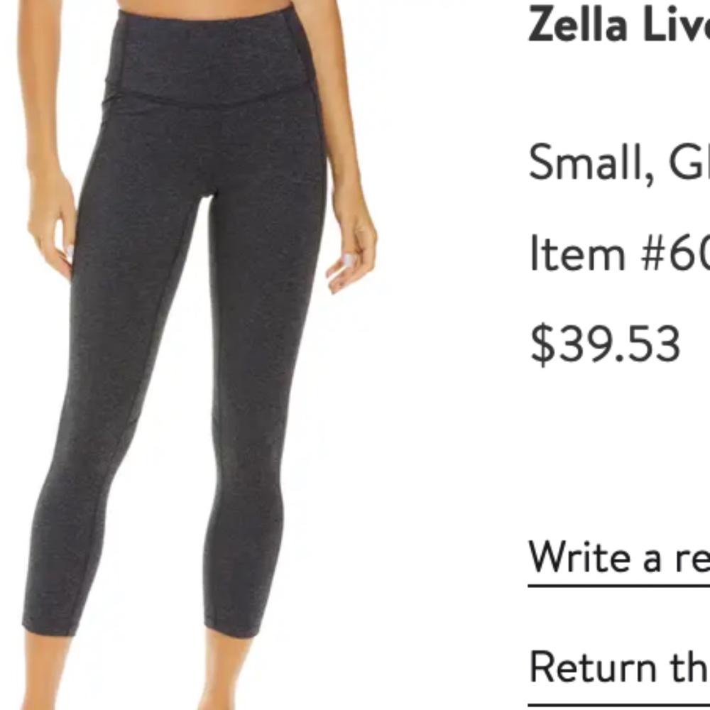 Zella Live In High Waist Pocket 7/8 Leggings